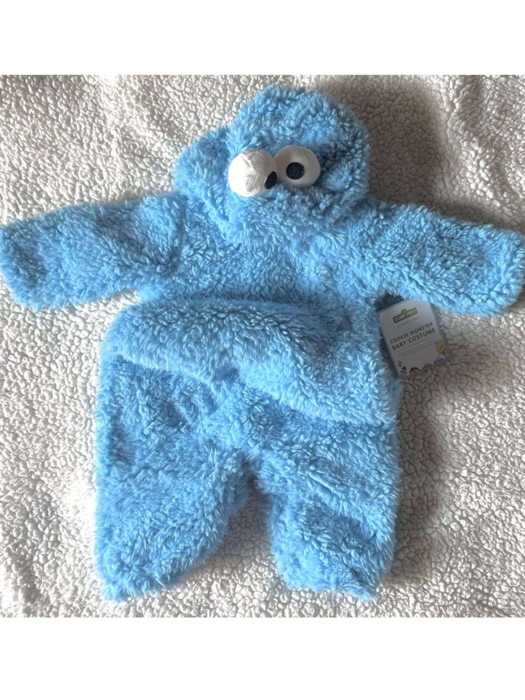 Blue Cozy Fleece Baby One-Piece With Hood — image 4 of 8